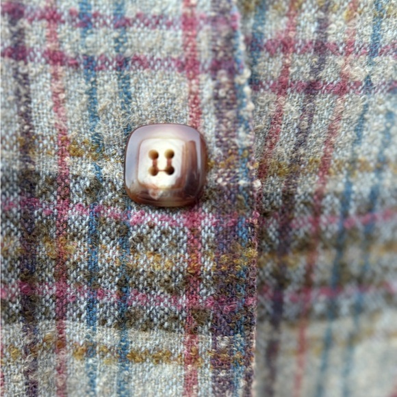 Vintage Roberto Plaid Wool Blend Blazer | Size 11 - Picture 5 of 9